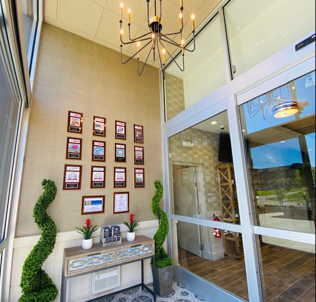Deluxe West Chester Freestanding Building Interior Entrance